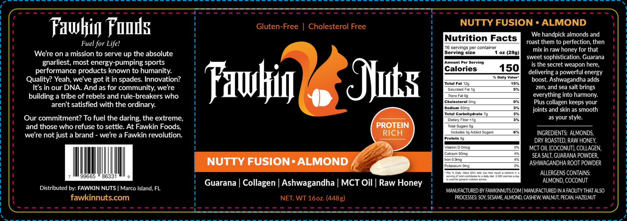 Nutty Fusion Almond - Fawkin Nuts