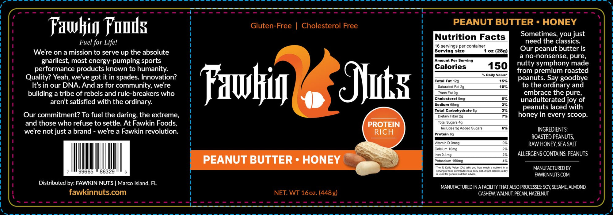 Peanut Butter Honey - Fawkin Nuts